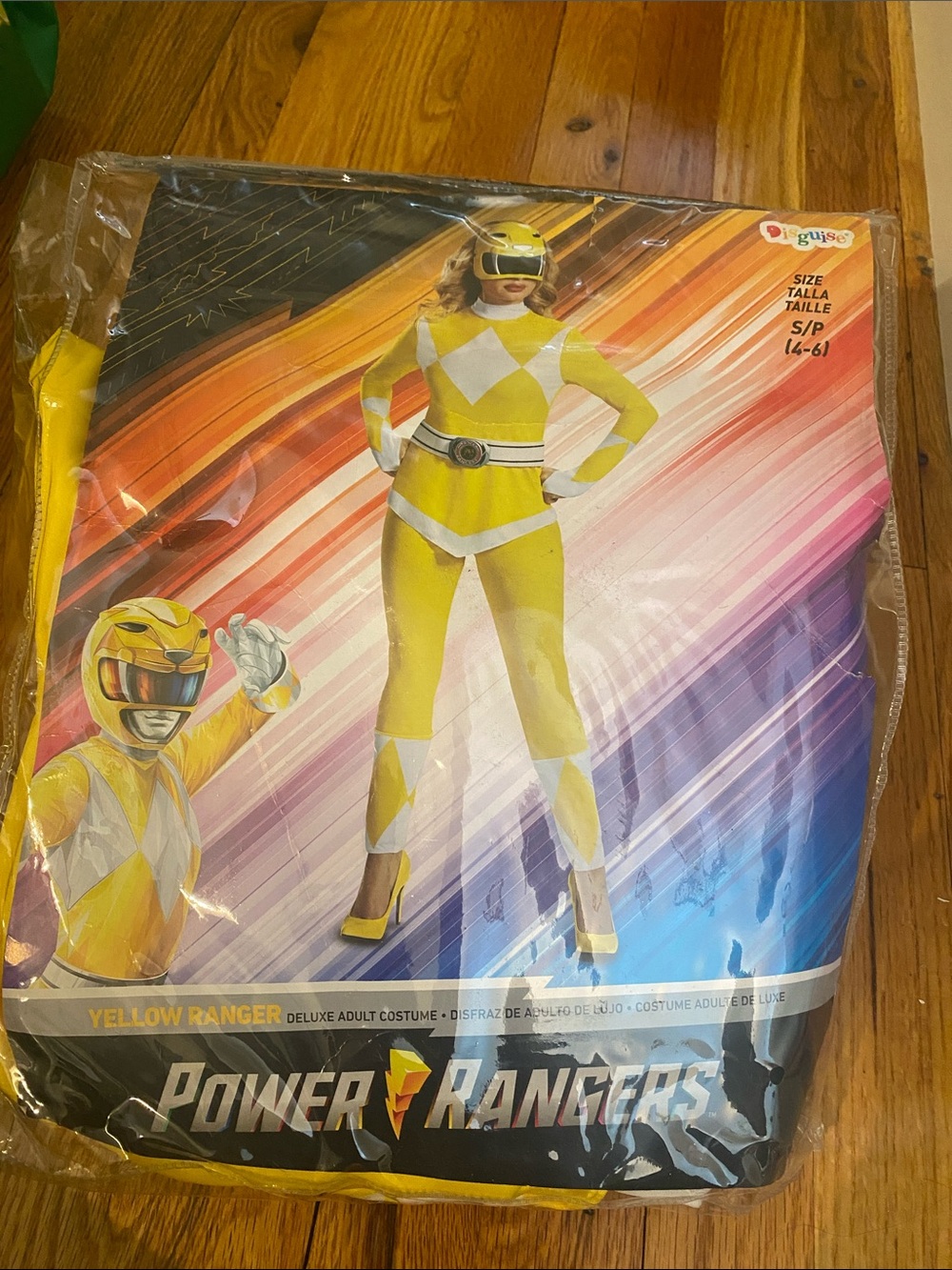 Power Ranger Yellow Ranger Kids Costume - Yellow and White